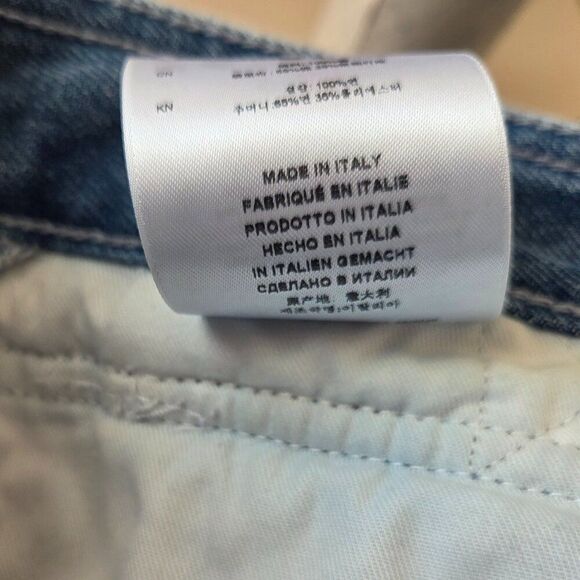 IRO Girvan Pleated Barrel Jeans Size 40 / US 8 / UK 12 Light Blue Wash Denim - Picture 8 of 11